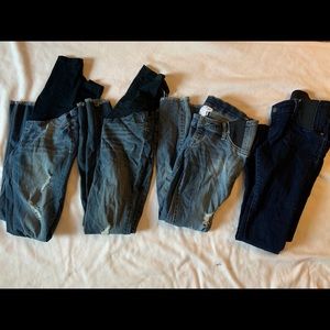 Size 4 maternity jeans lot like new